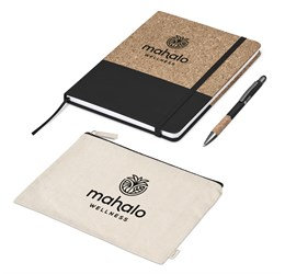 Okiyo Denki Cork Notebook & Pen Set