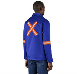 Site Premium Polycotton Jacket - Reflective Arms & Back - Orange Tape