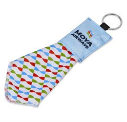 Hoppla Aquila Polyester Keyring Pouch with Cleaning Cloth